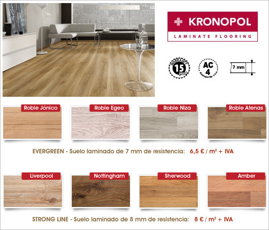 Suelo laminado Kronopoll